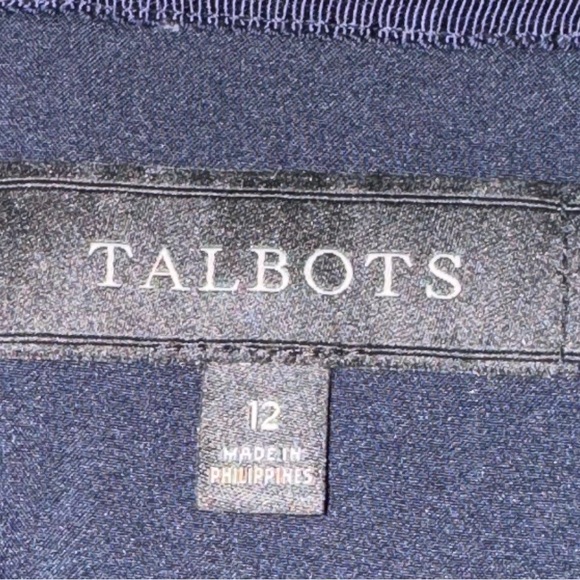 Talbots Knee Length Tweed Pencil Skirt - Red/White/Blue - 12 - Picture 4 of 6